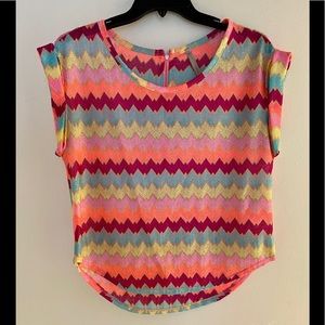 Multi bright colored top